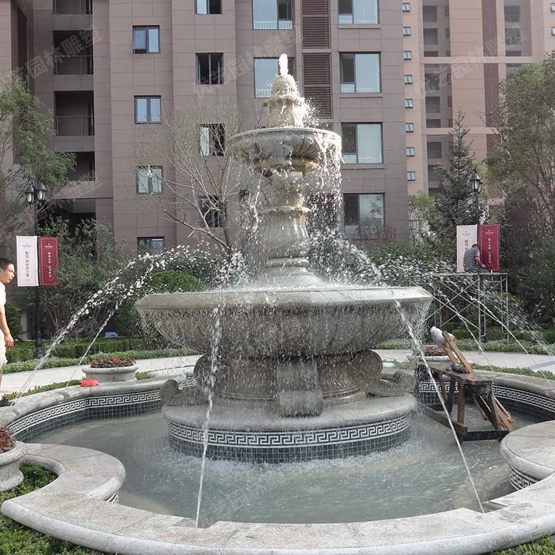 石雕噴泉，花崗巖噴泉，景觀噴泉