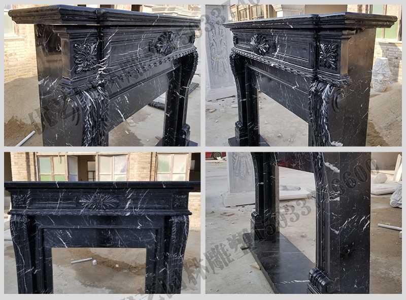 石雕壁爐架廠家，石雕壁爐架工廠，定制石雕壁爐架
