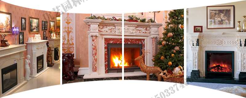歐式壁爐架實景，大理石壁爐架定制，石雕壁爐架工廠