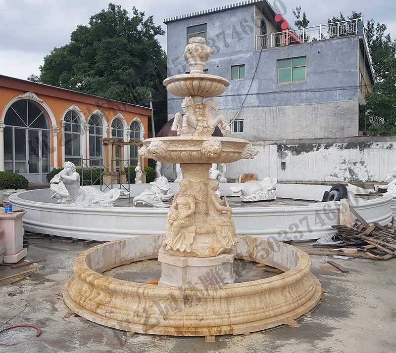 石雕噴泉，景觀人物噴泉，歐式噴泉