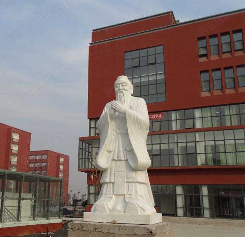 校園石雕孔子像,大理石孔子像