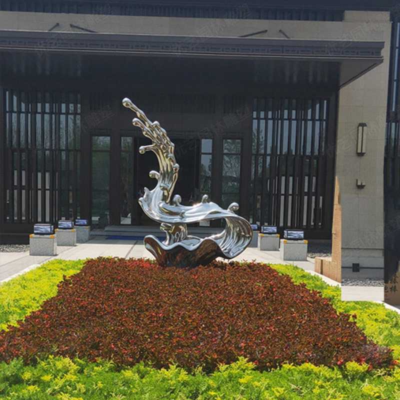 不銹鋼流水雕塑，不銹鋼雕塑廠家